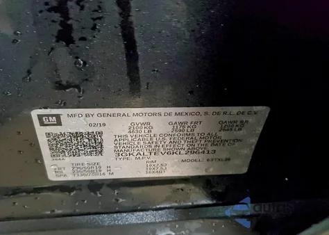 2019 GMC Terrain Sle z USA, uszkodzony, nr VIN 3GKALTEV6KL296413